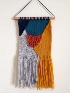 Woven wall hanging